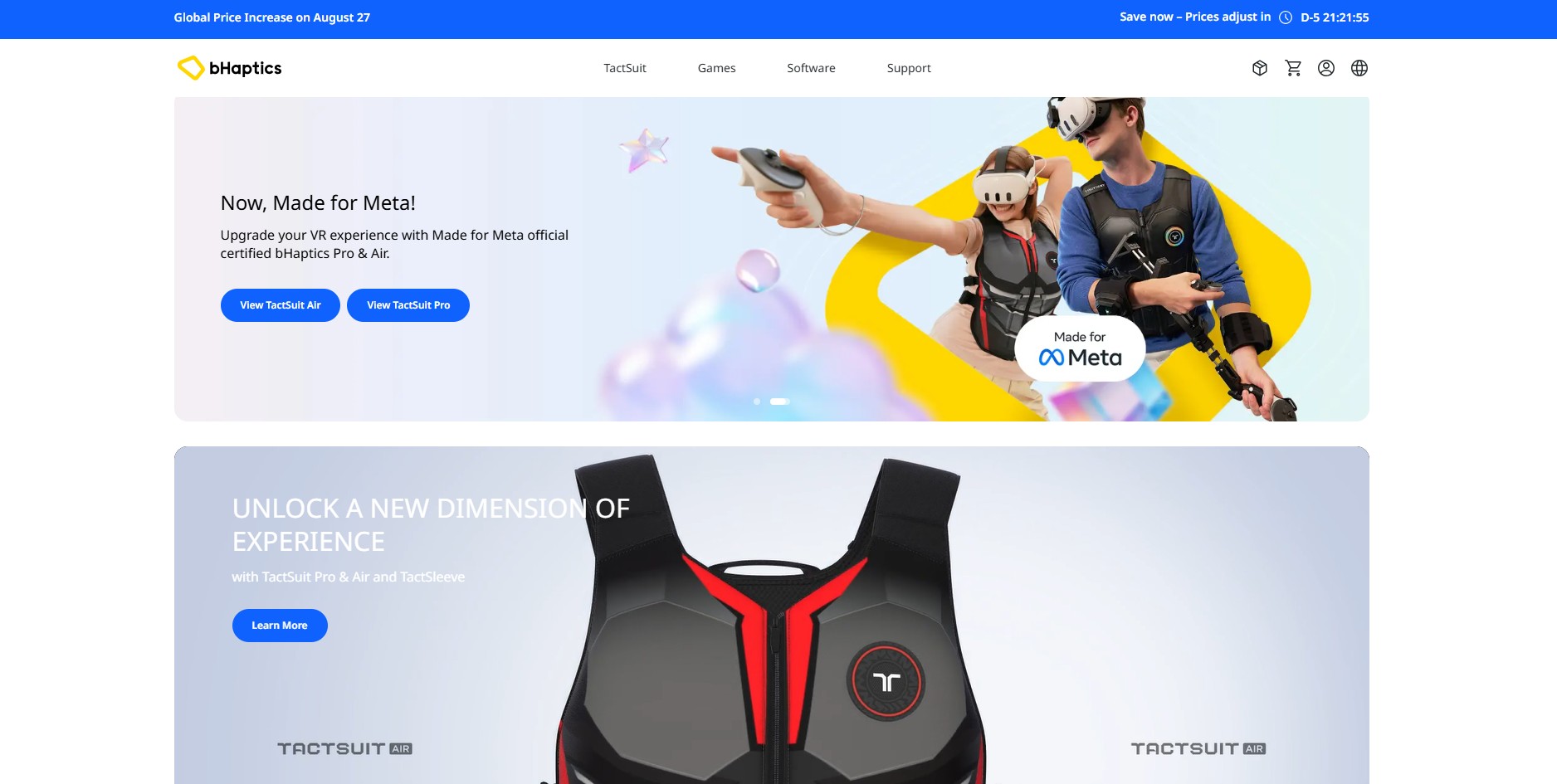 bHaptics Affiliate Programma