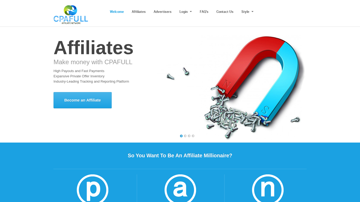 CPAFULL Affiliate Programma