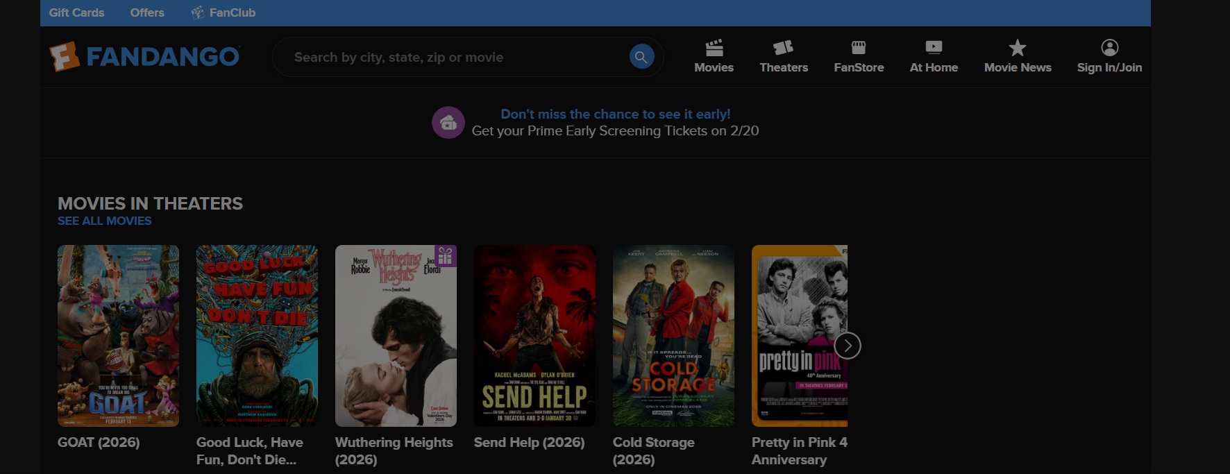 Fandango Affiliate Programma