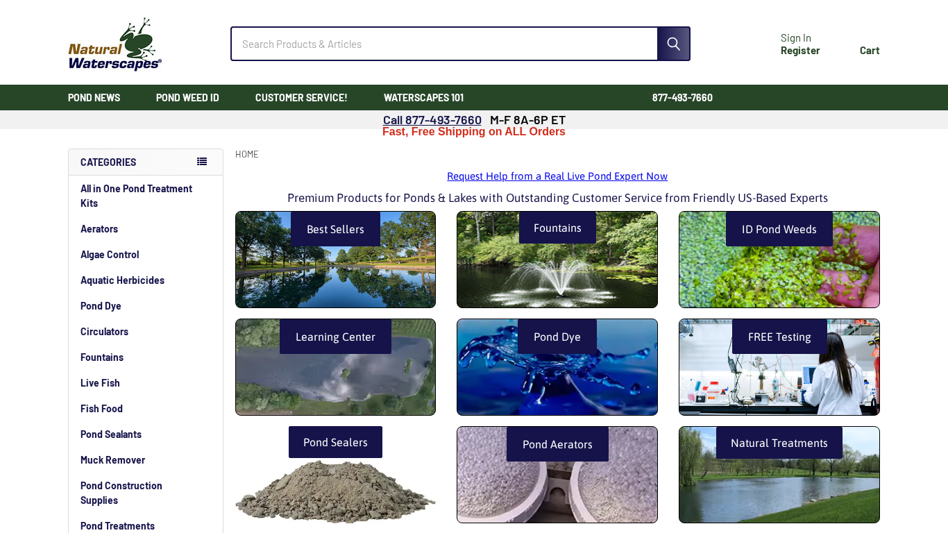 Natural Waterscapes Affiliate Programma