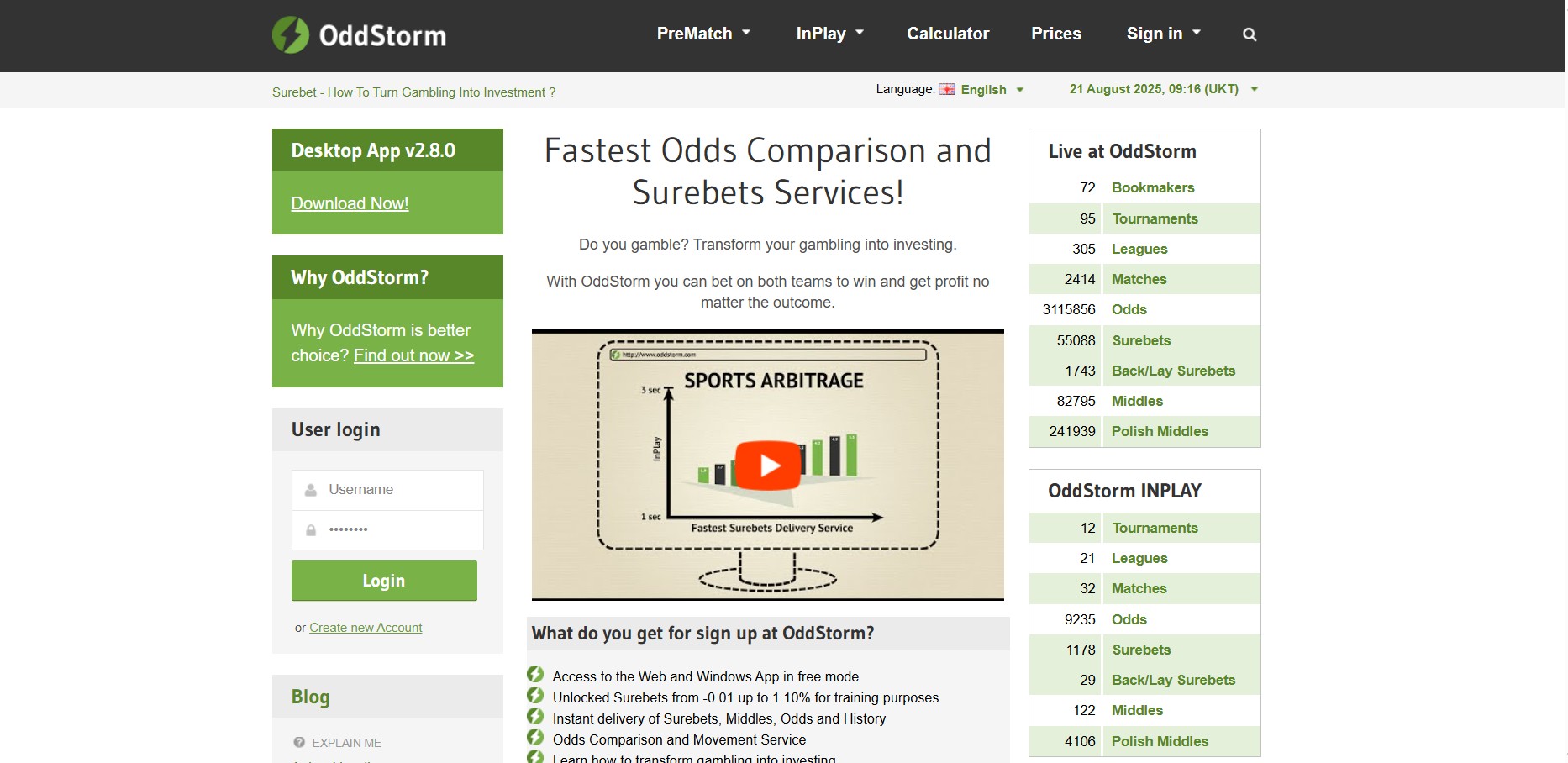 OddStorm Affiliate Programma