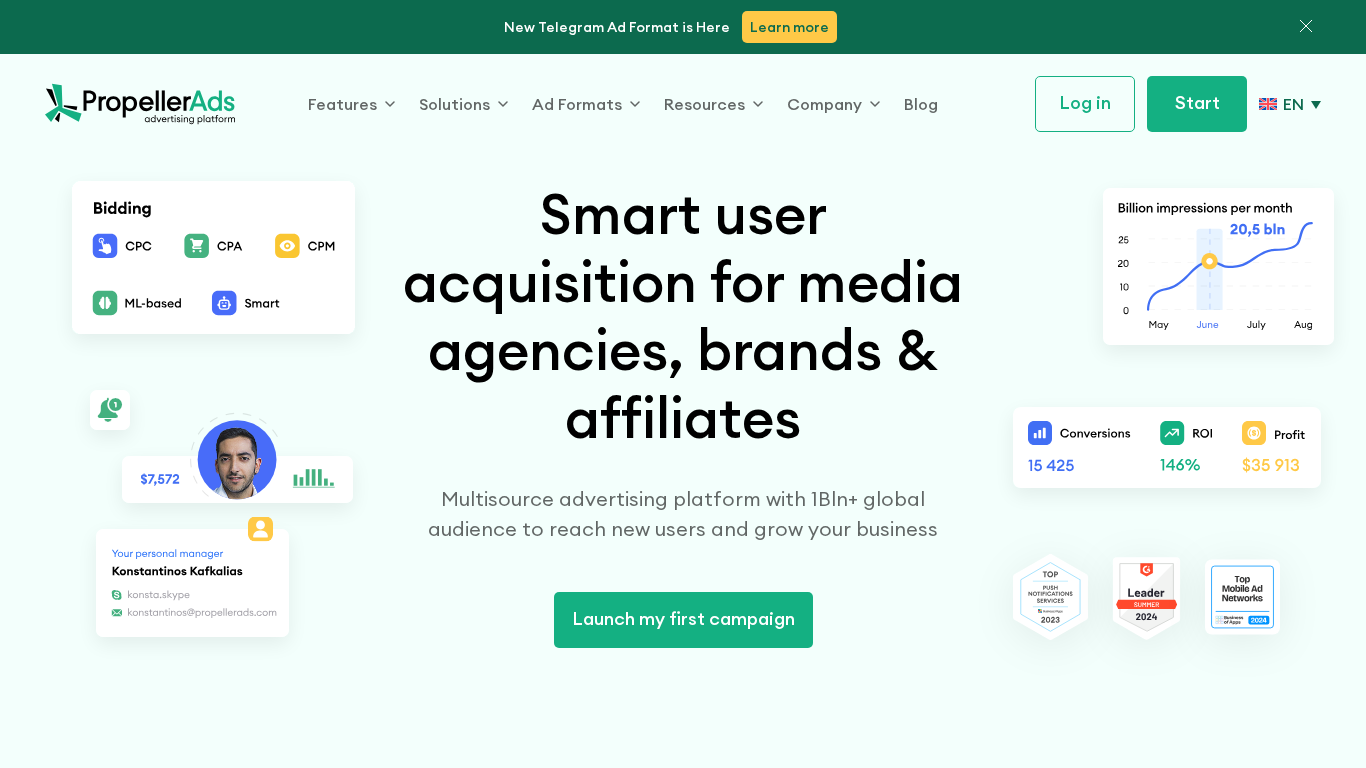 PropellerAds Affiliate Program