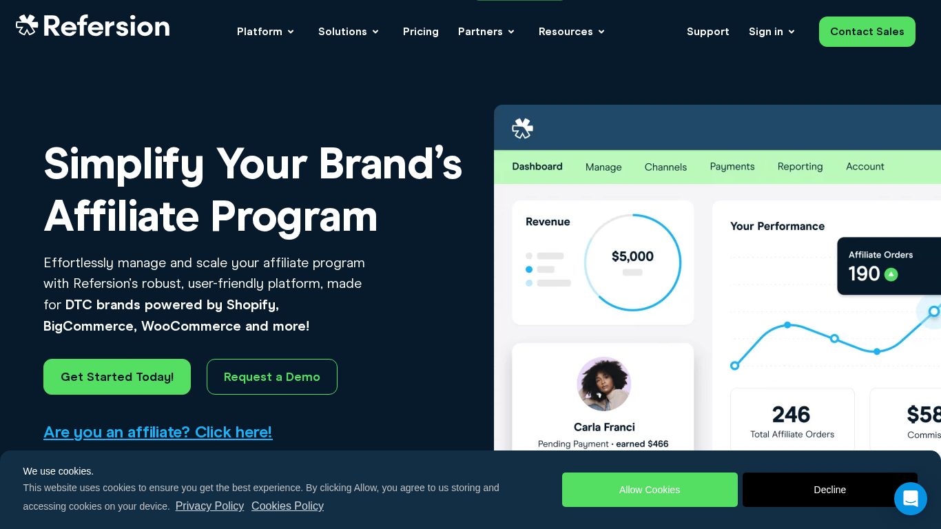 Refersion Marketplace Affiliate Programma