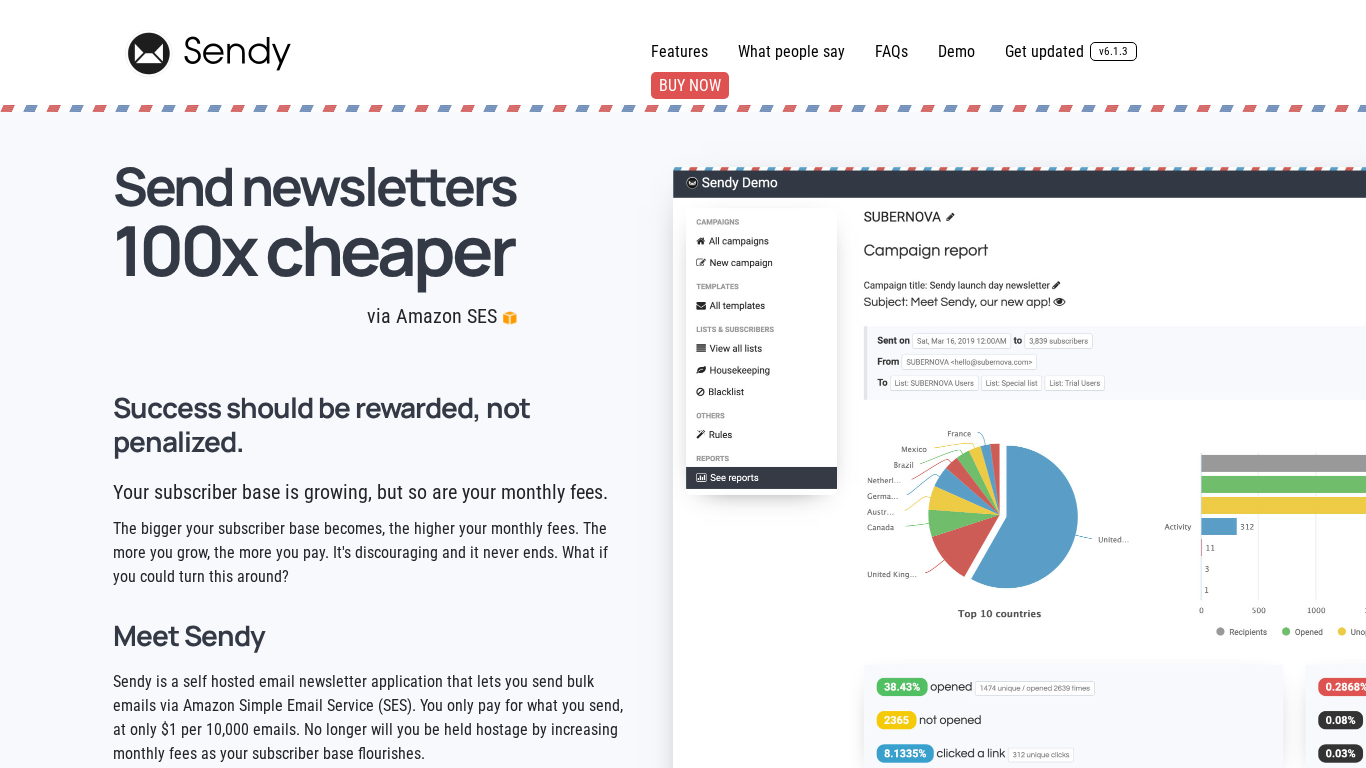 Sendy Affiliate Programma