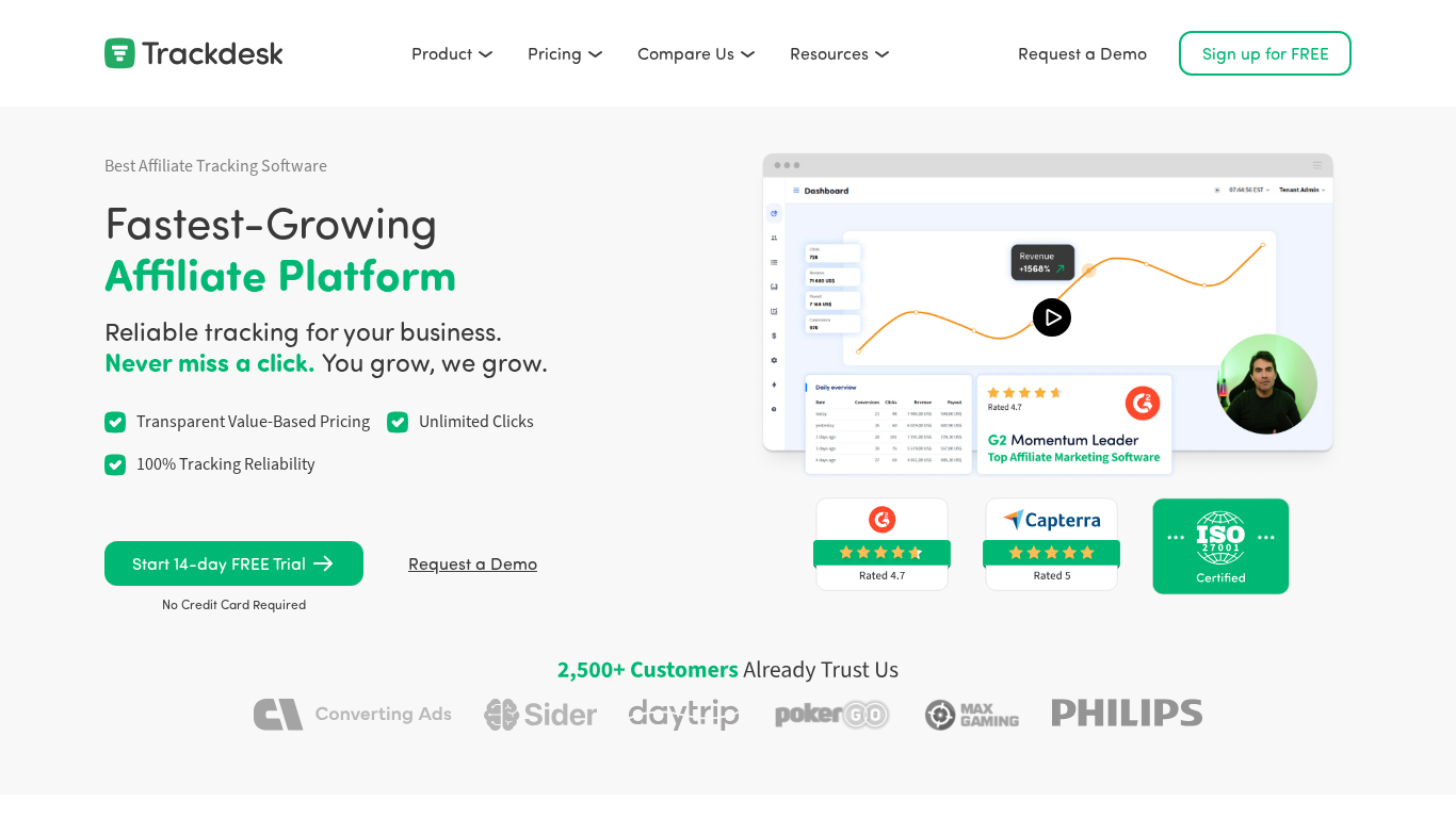 Trackdesk Affiliate Programma