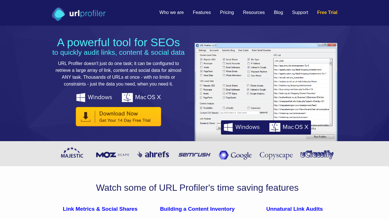URL Profiler Affiliate Programma