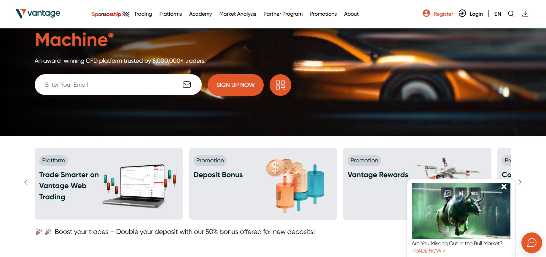 Vantage Affiliate Programma