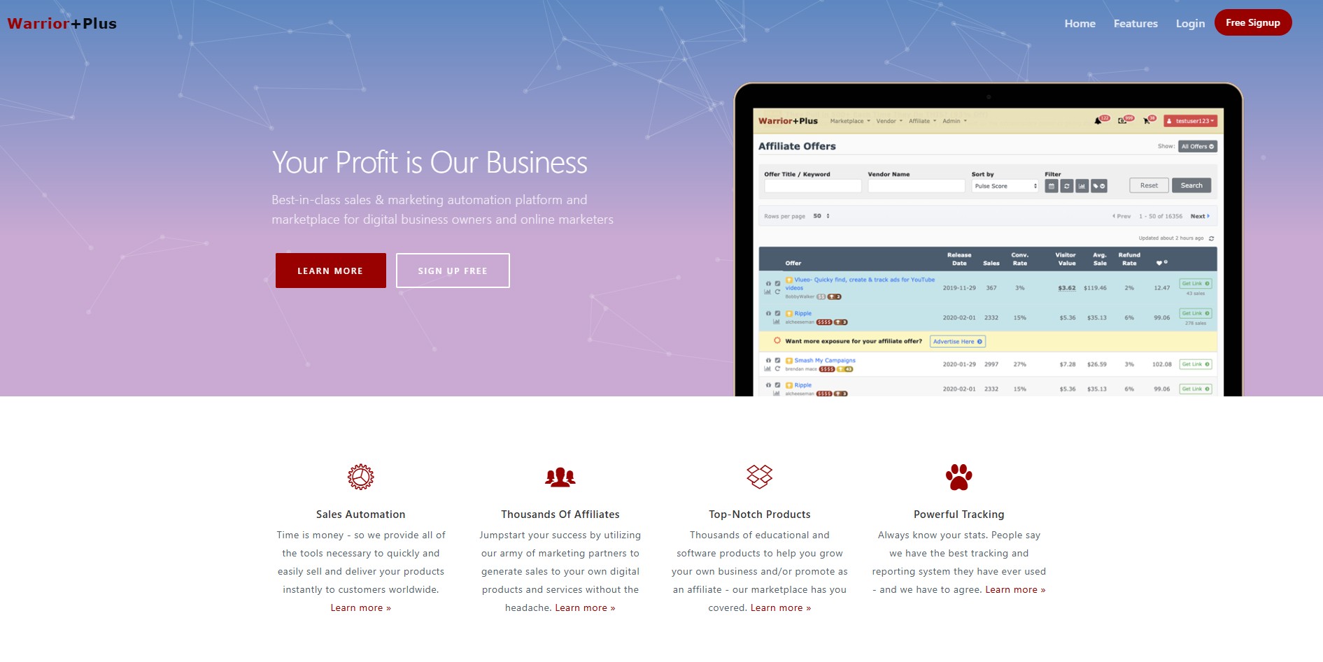 WarriorPlus Affiliate Programma