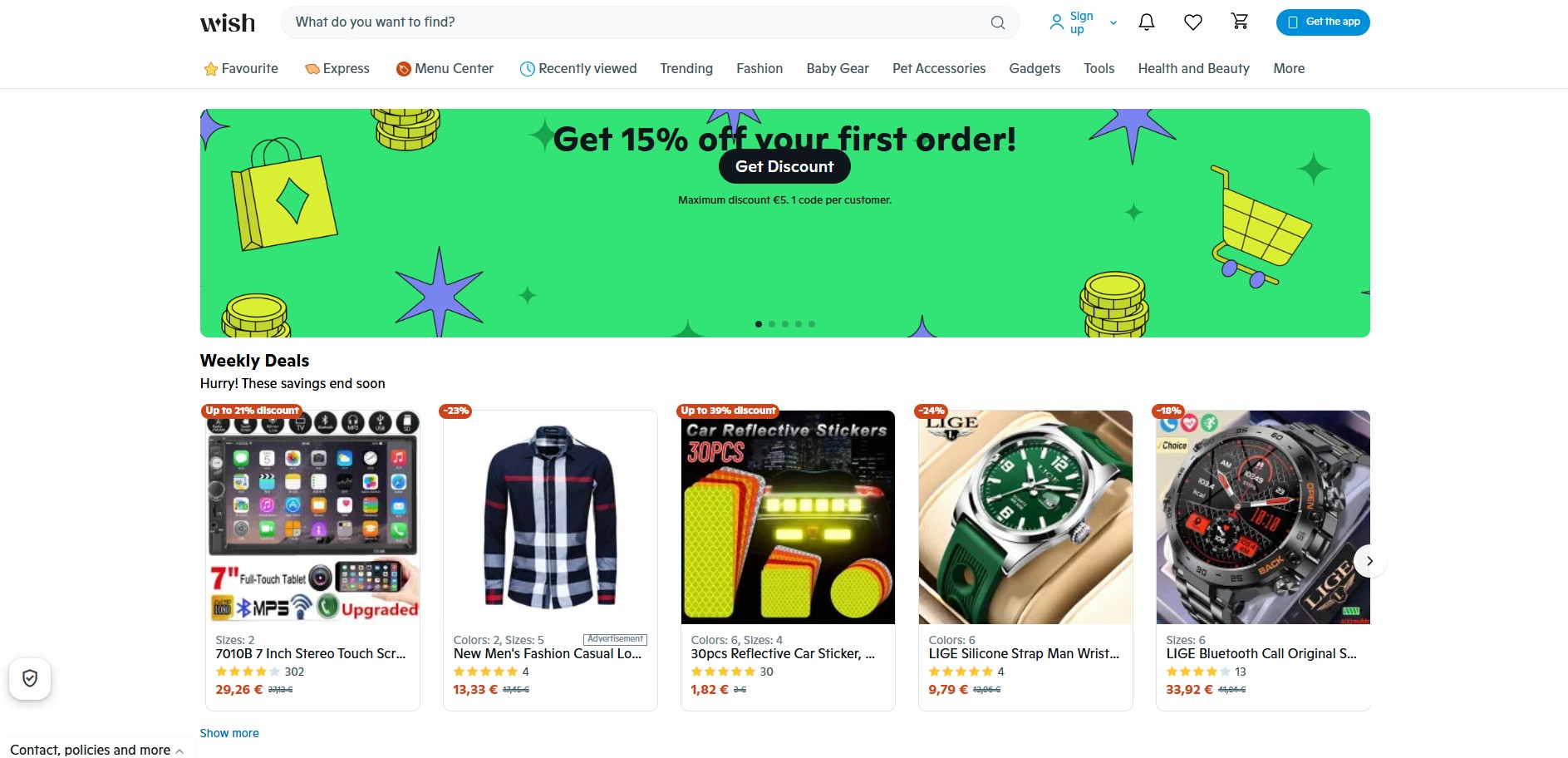 Wish Affiliate Programma