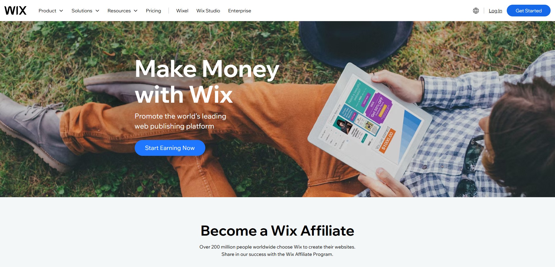 Wix Affiliate Programma