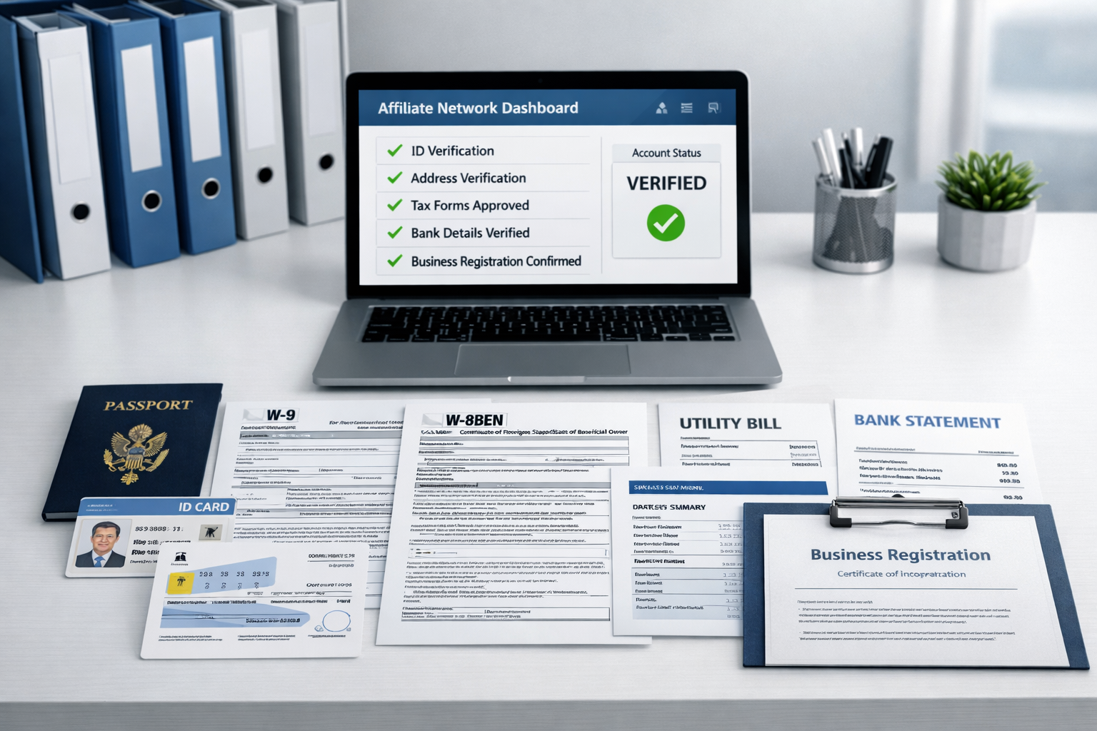 Benodigde documenten voor aanvragen bij affiliate netwerken