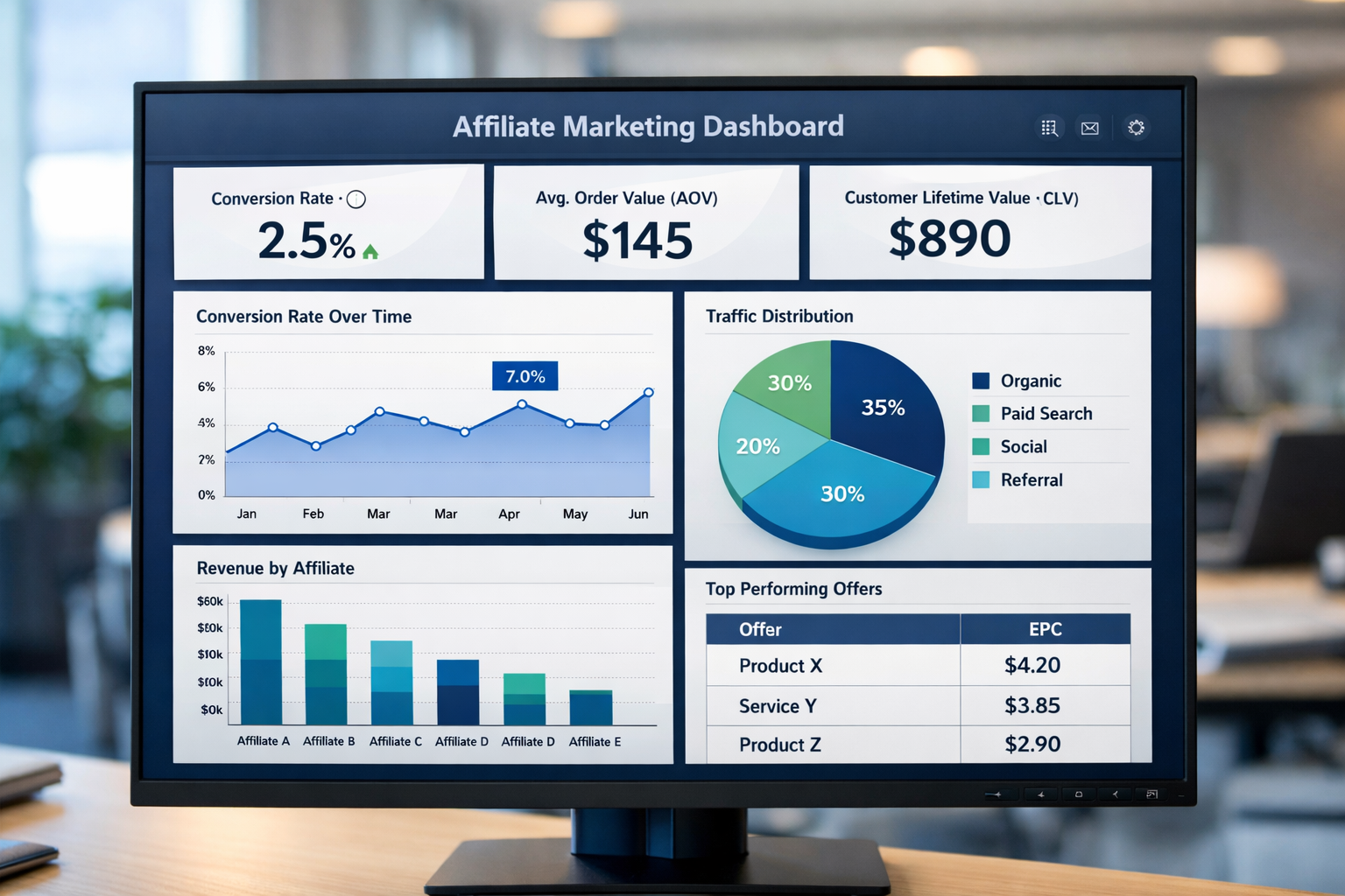 Essentiële KPI's voor Succes in Affiliate Marketing