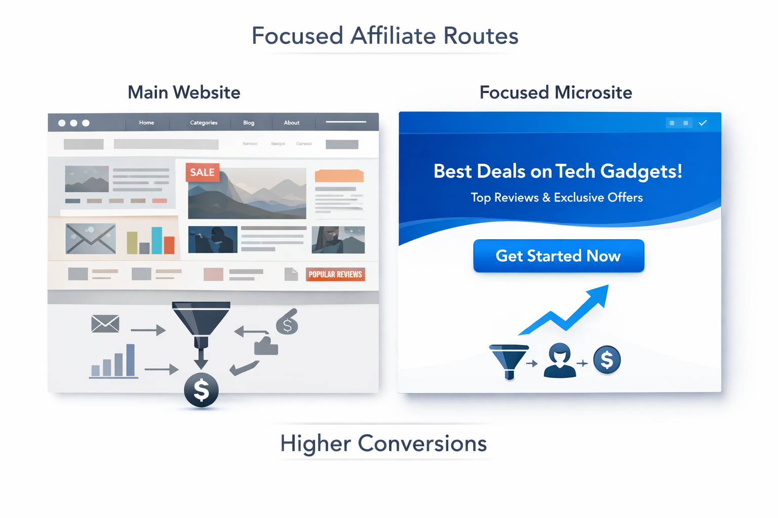 Microsites in Affiliate Marketing: Verhoog Conversies en Verminder Lek