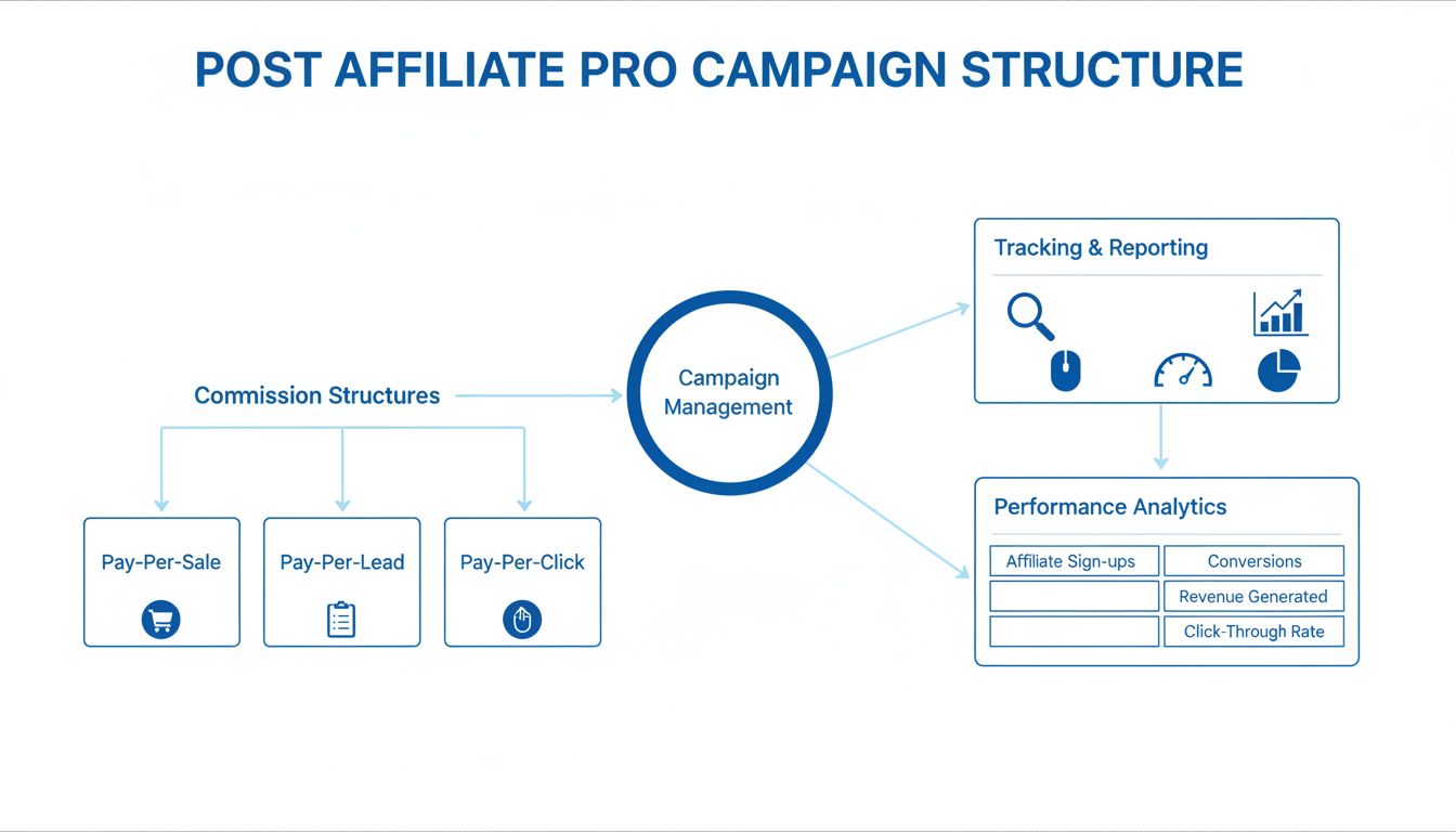 Wat is een campagne in Post Affiliate Pro? Complete gids voor commissiestructuren & tracking