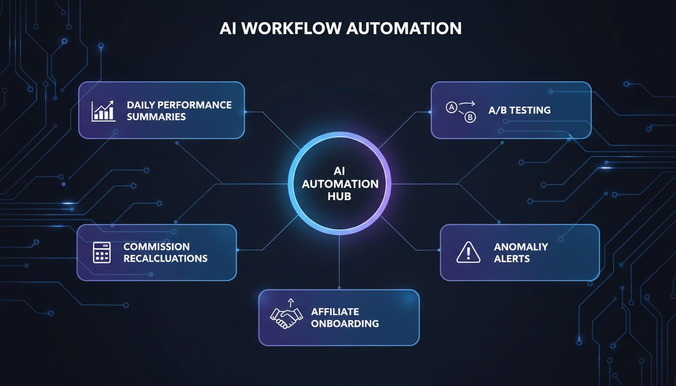 AI Workflow Automation Components and Processes Diagram