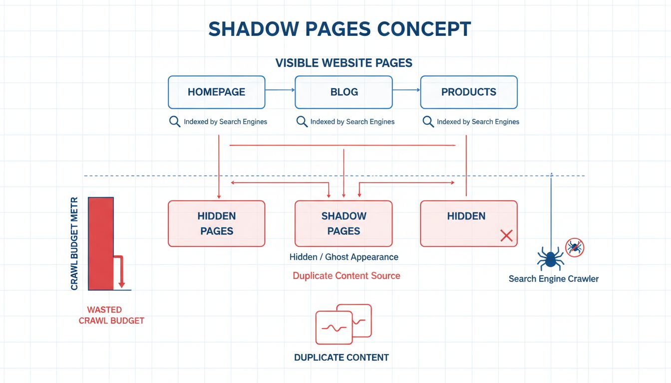 Zijn shadow pages slecht voor SEO?