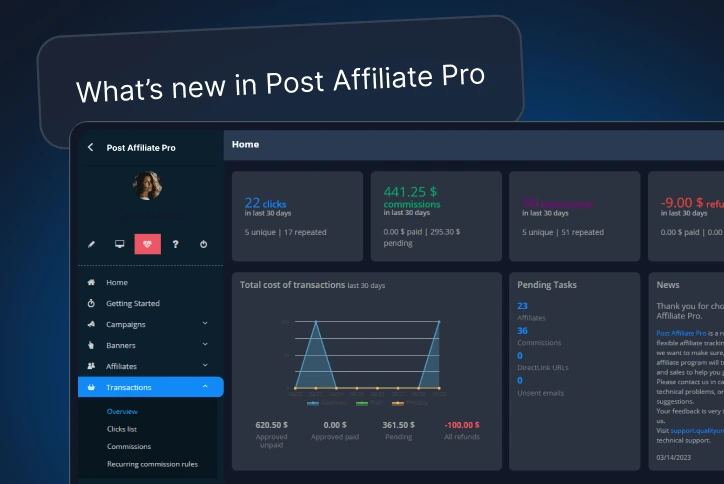 Bekijk wat er nieuw is in Post Affiliate Pro