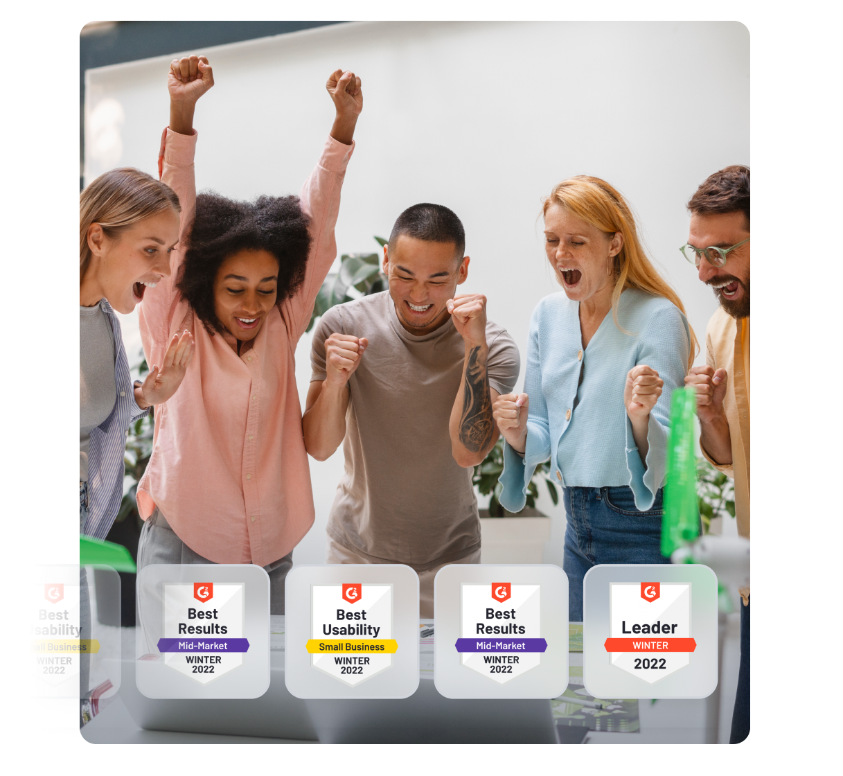 Een showcase van onze 2025 awards van G2.