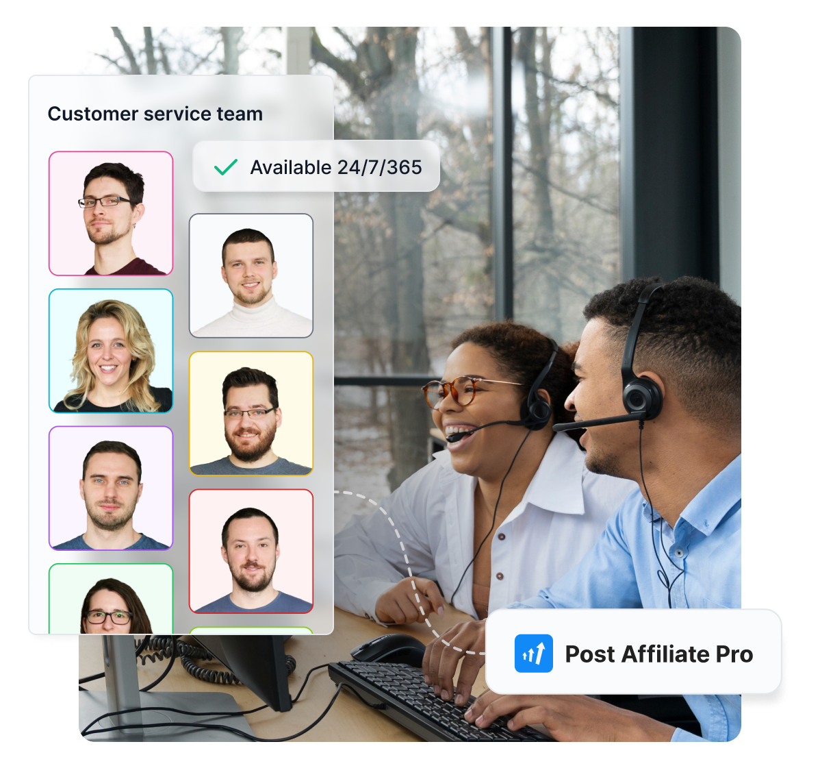 Ontmoet ons klantenservice team. We zijn 24/7/365 beschikbaar via mail, chat en forums.