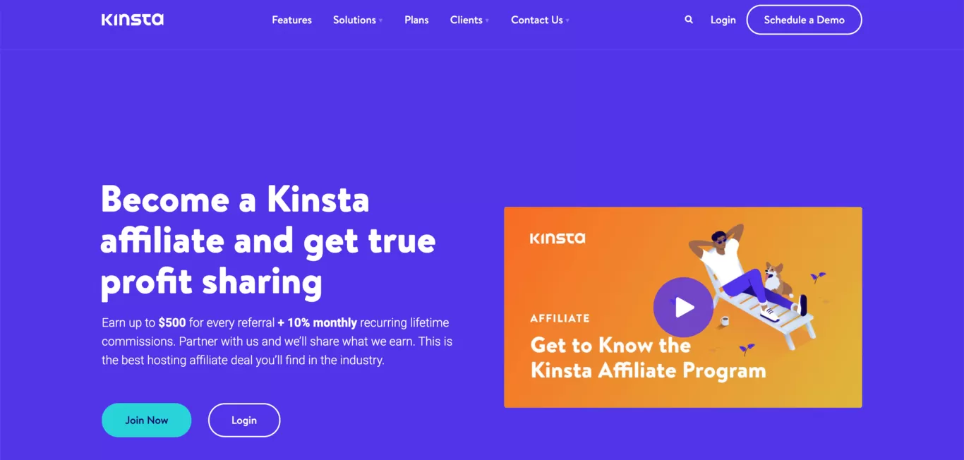 Top affiliate programma's Kinsta