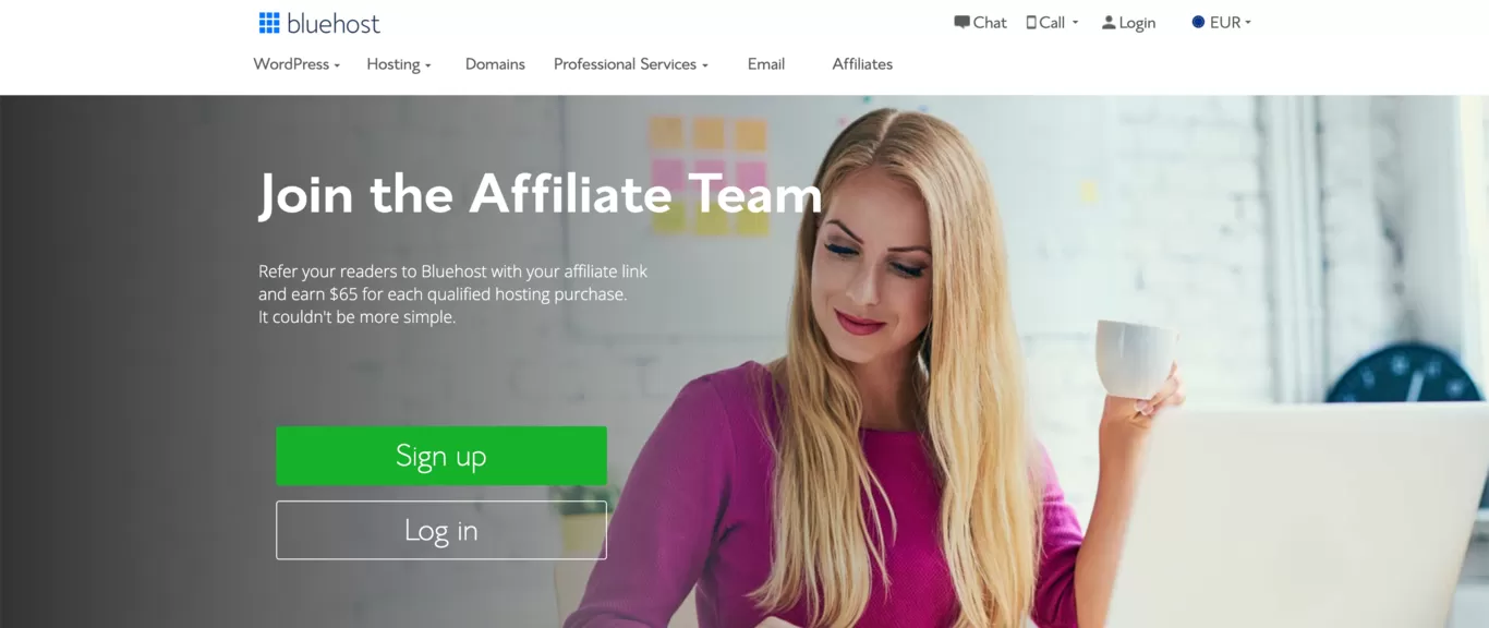 Beste affiliate programma's Bluehost