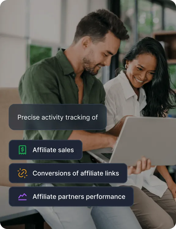 Een dashboard dat affiliate verkopen, conversies van affiliate links en de prestaties van affiliate partners bijhoudt.
