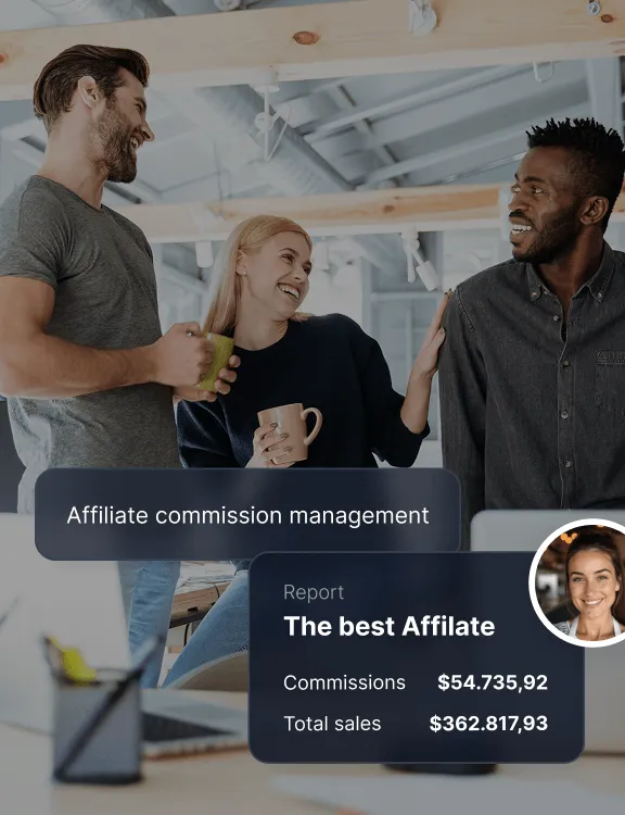 Illustratie van flexibele affiliatecommissies
