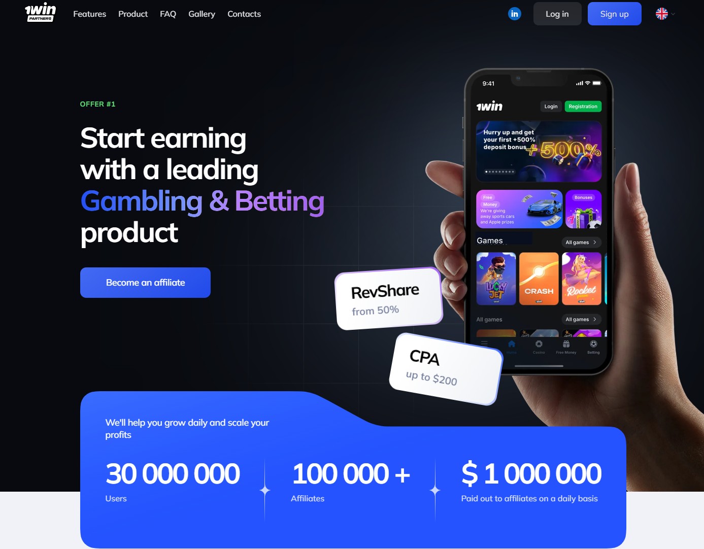 1win Affiliate Programma