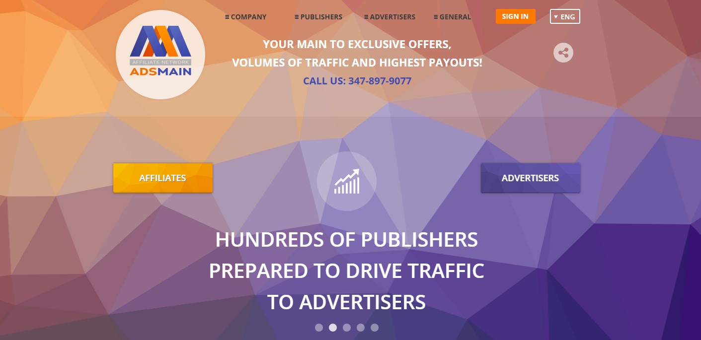 AdsMain Affiliate Programma