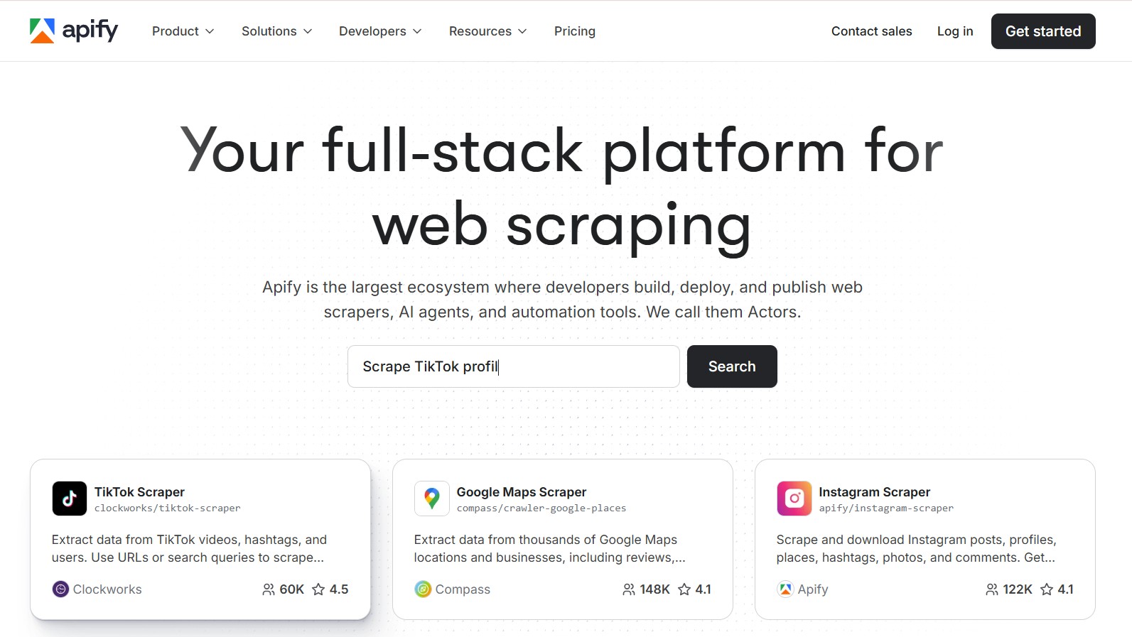 Apify Affiliate Programma