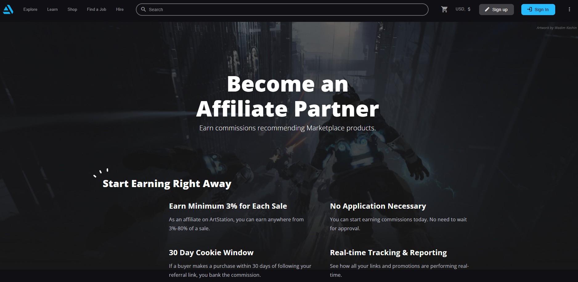 ArtStation Affiliate Programma