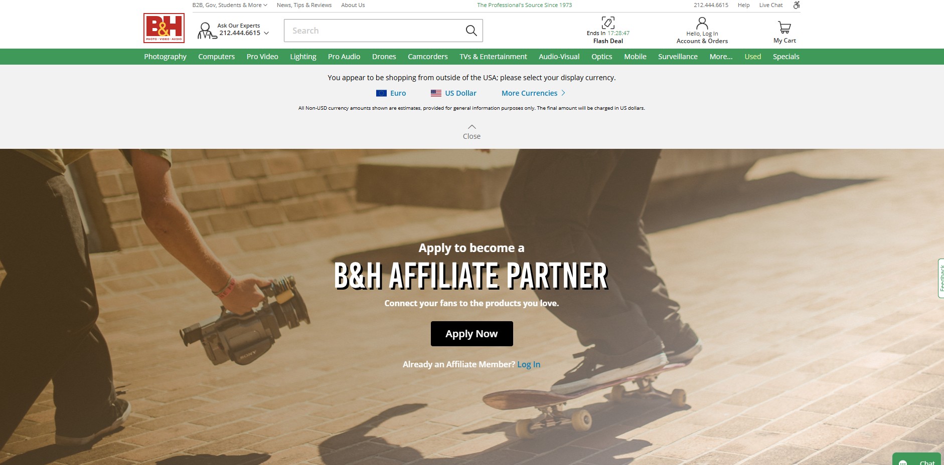 B&H Photo Video Affiliate Programma