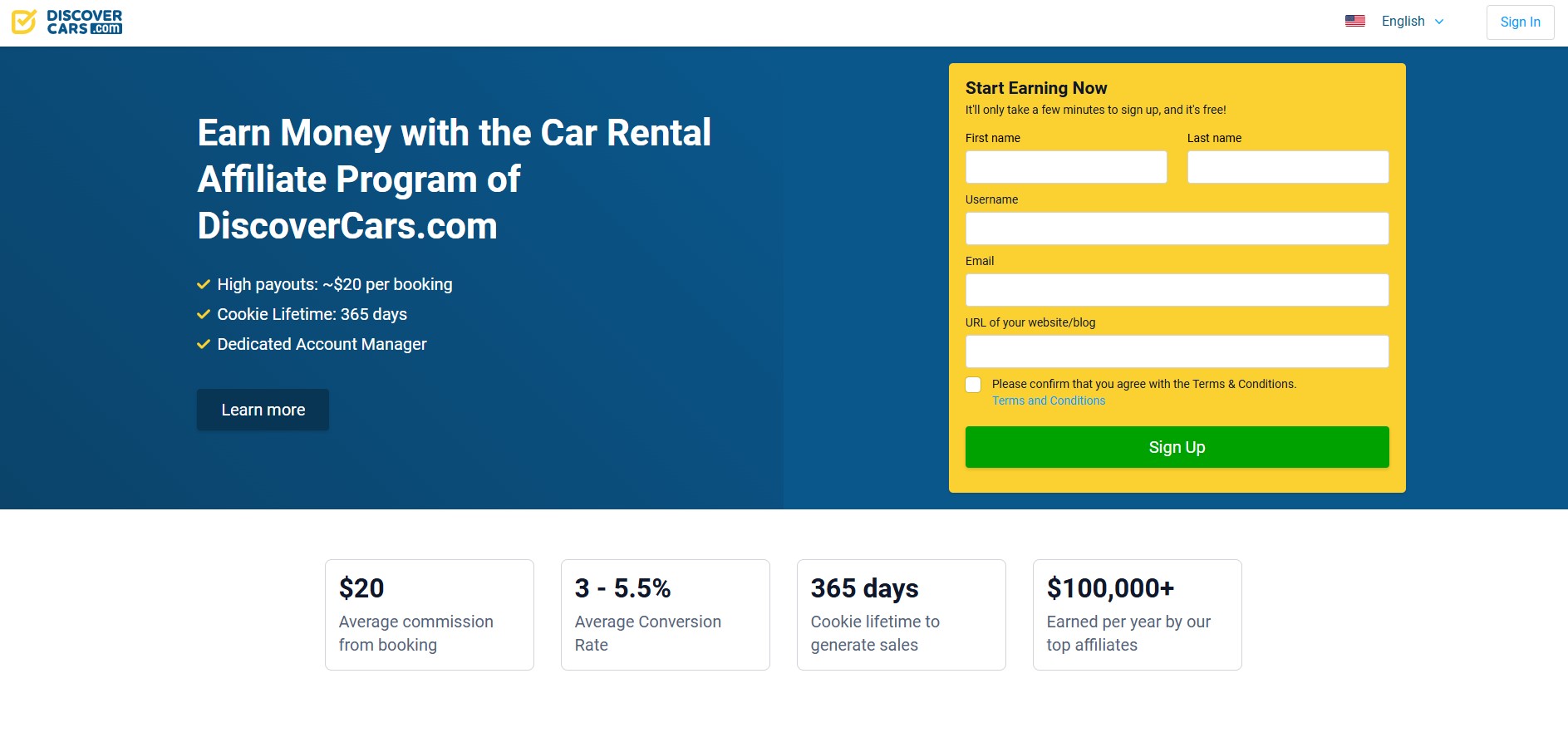 DiscoverCars.com Affiliate Programma