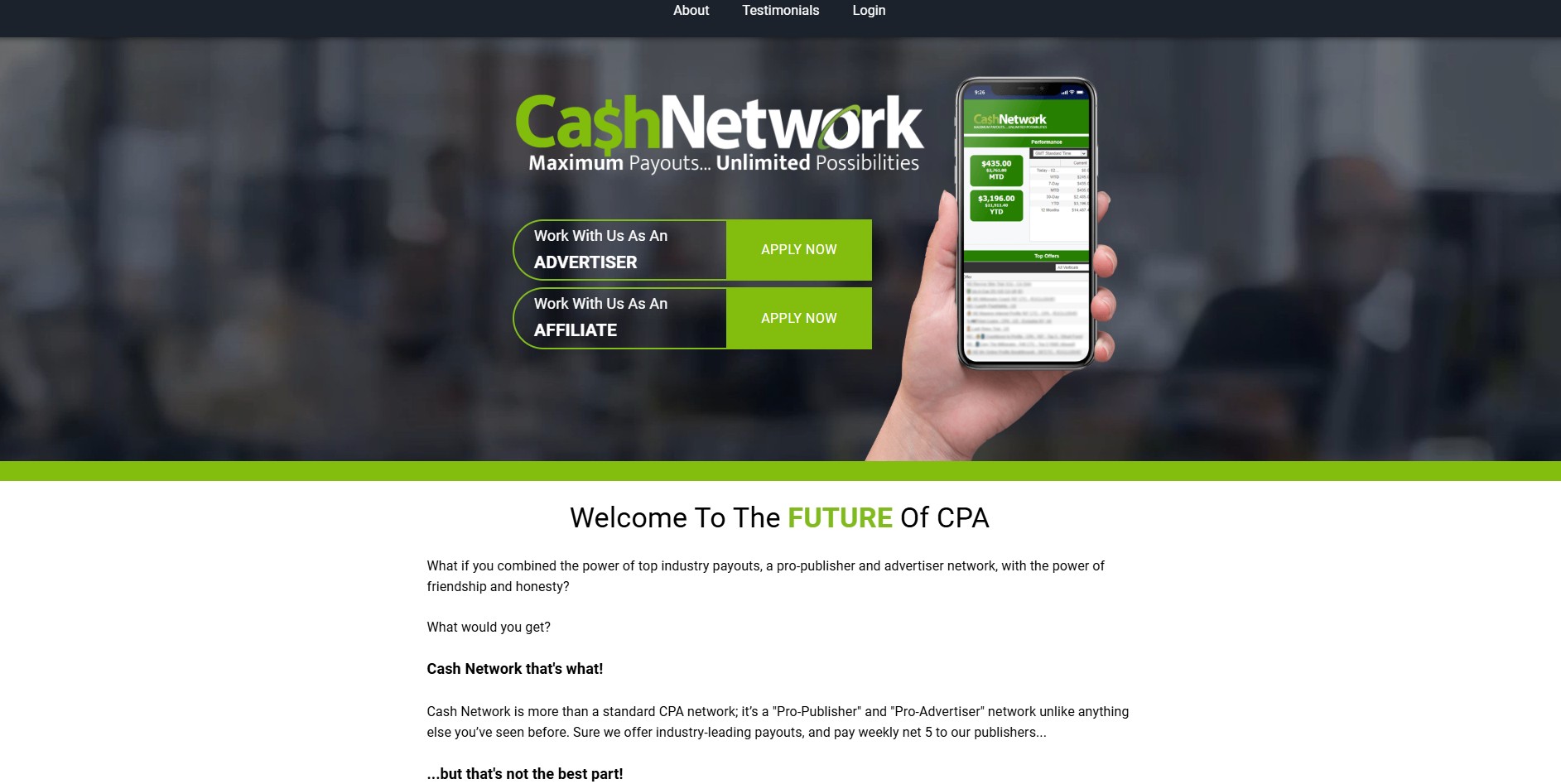 Cash Network Affiliate Programma