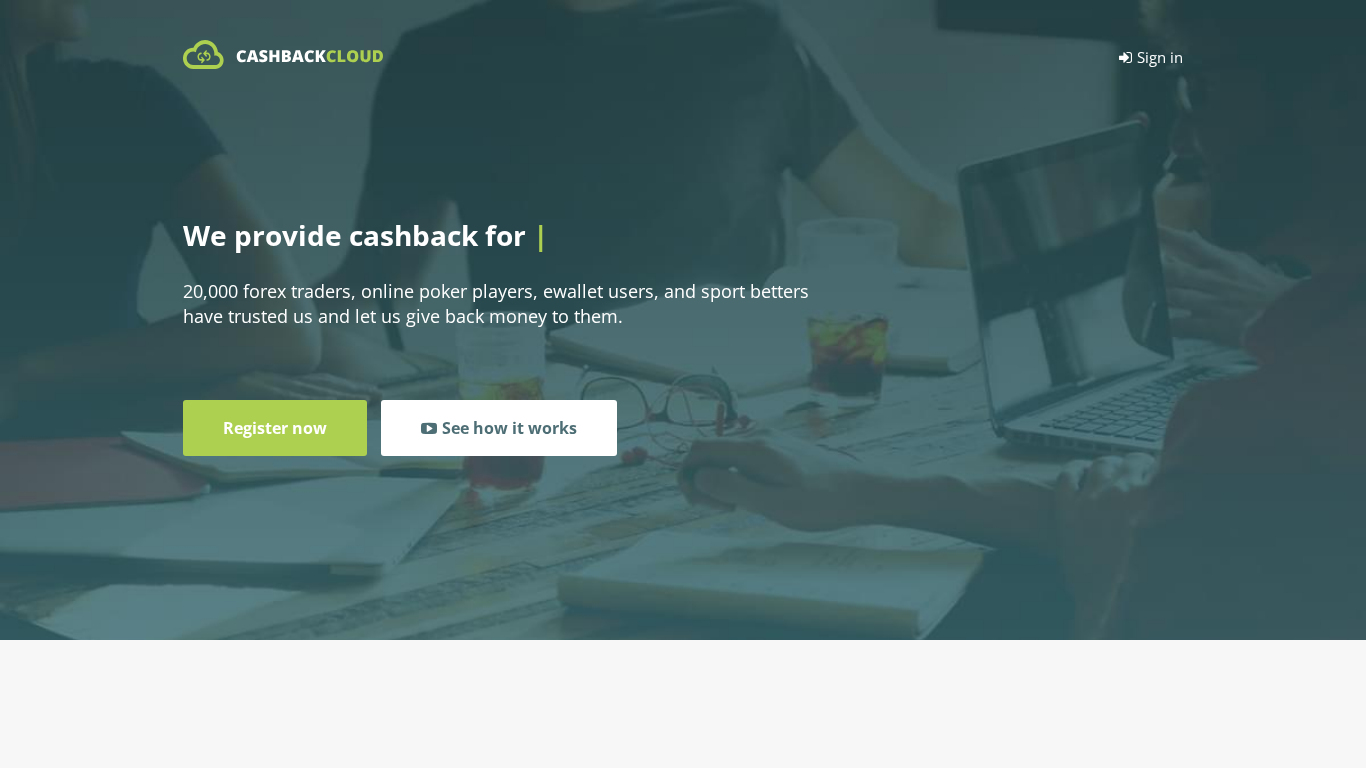 Cashbackcloud Affiliate Programma