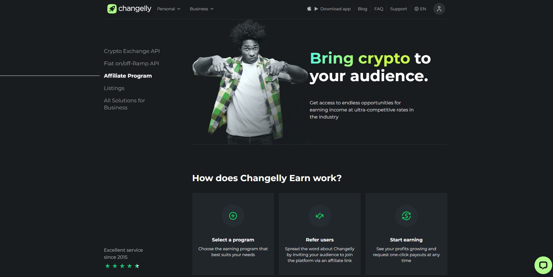 Changelly Affiliate Programma