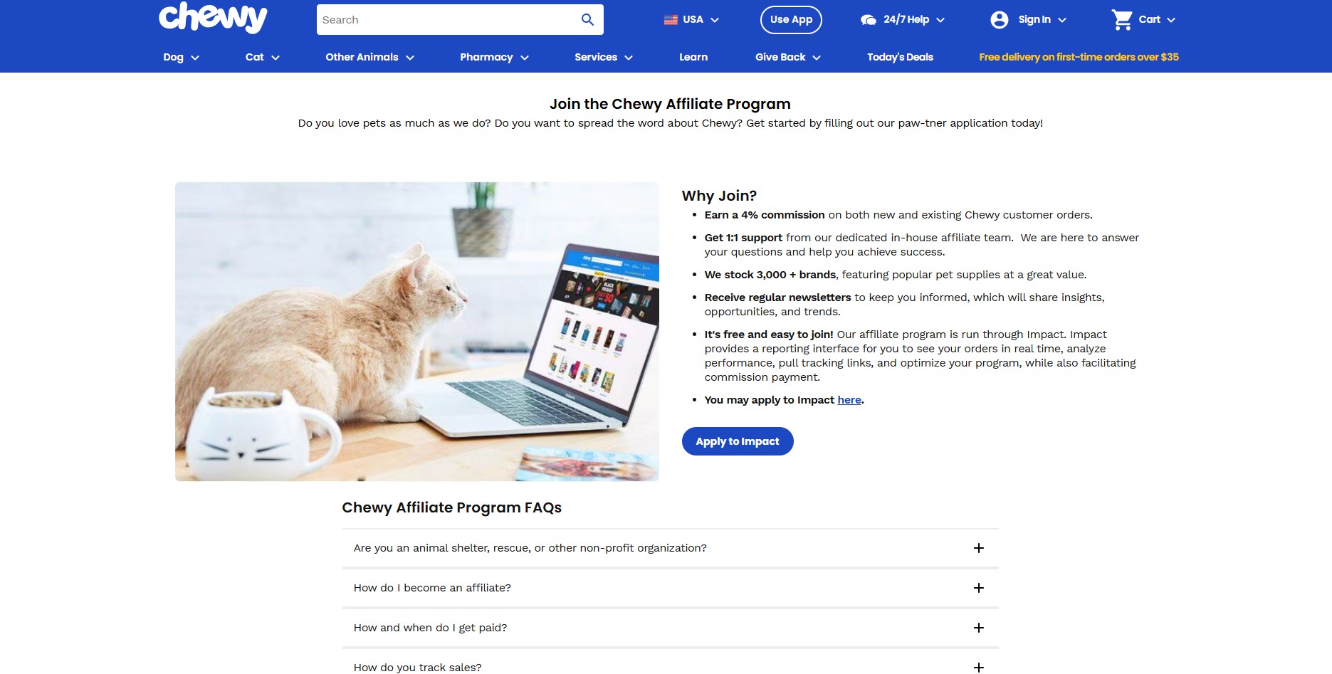Chewy Affiliate Programma