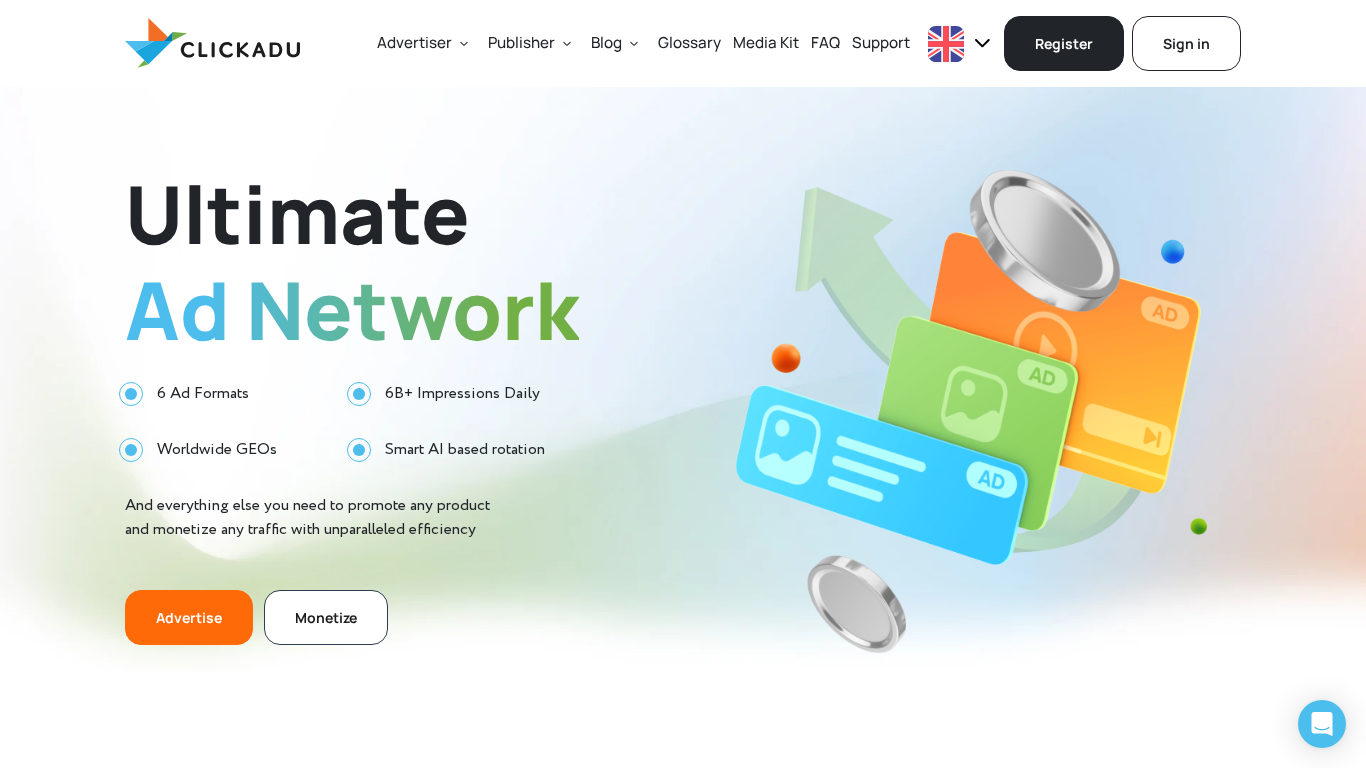 ClickAdu Affiliate Programma