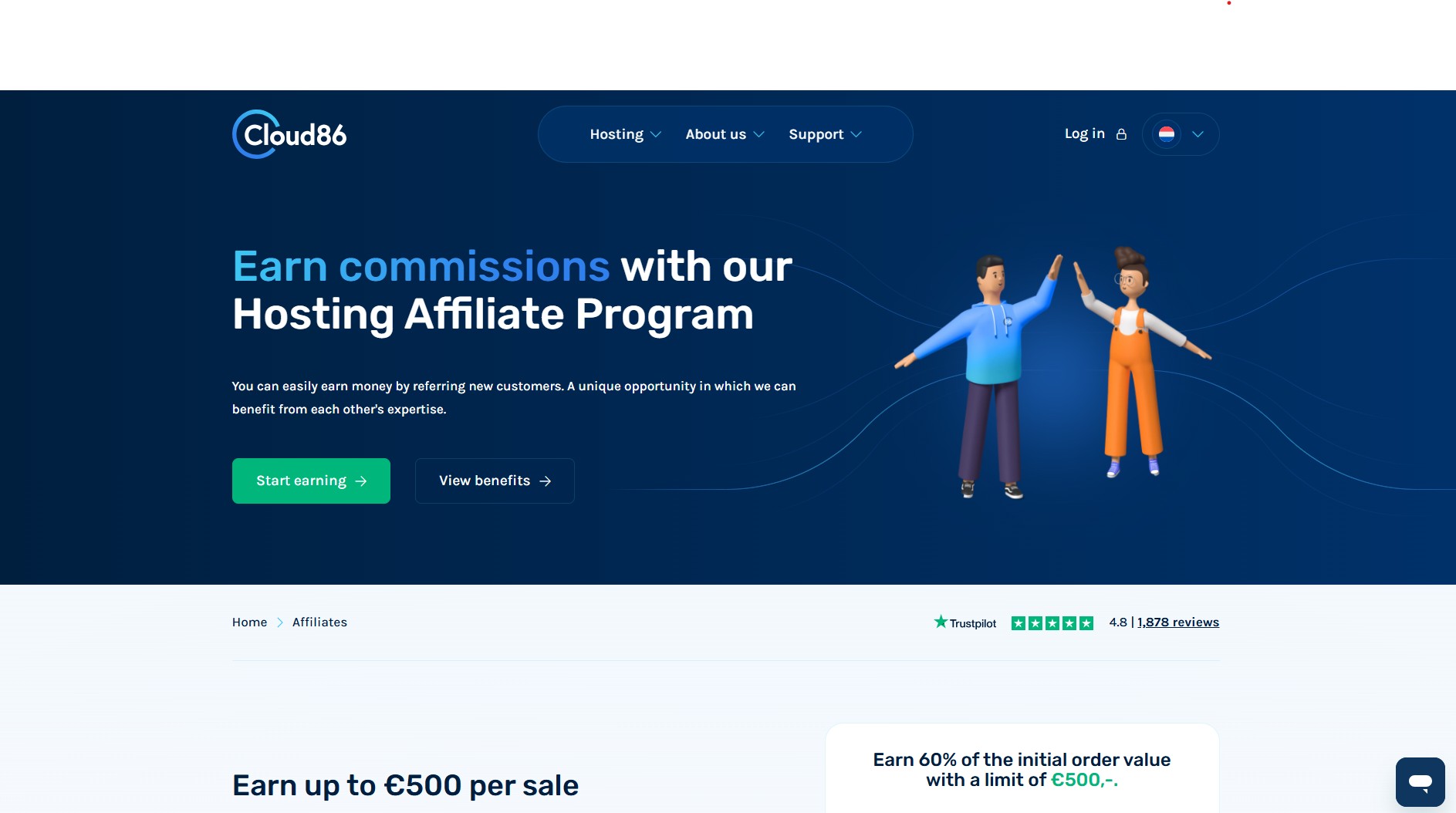 Cloud86 Affiliate Programma