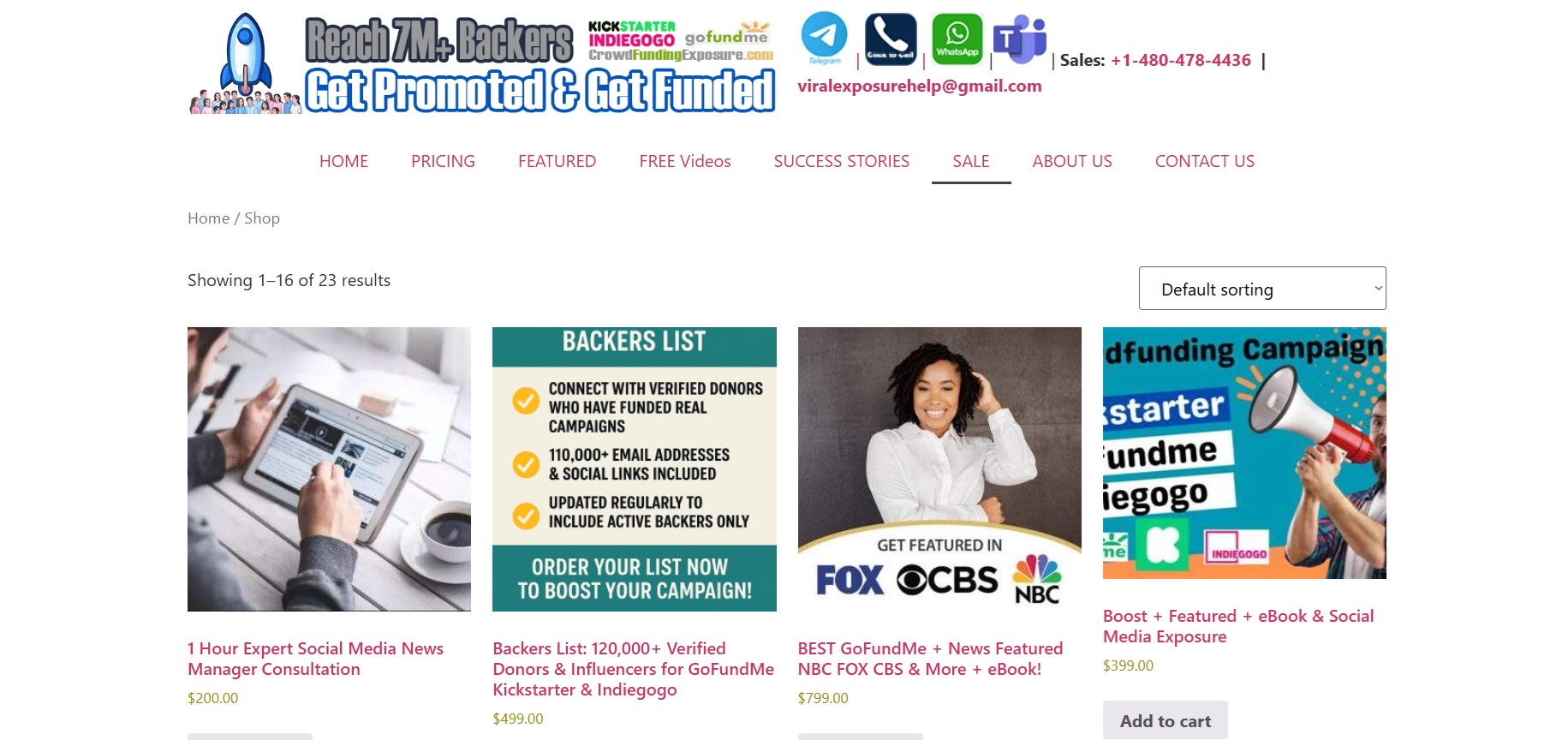 Crowd Funding Exposure Affiliate Programma
