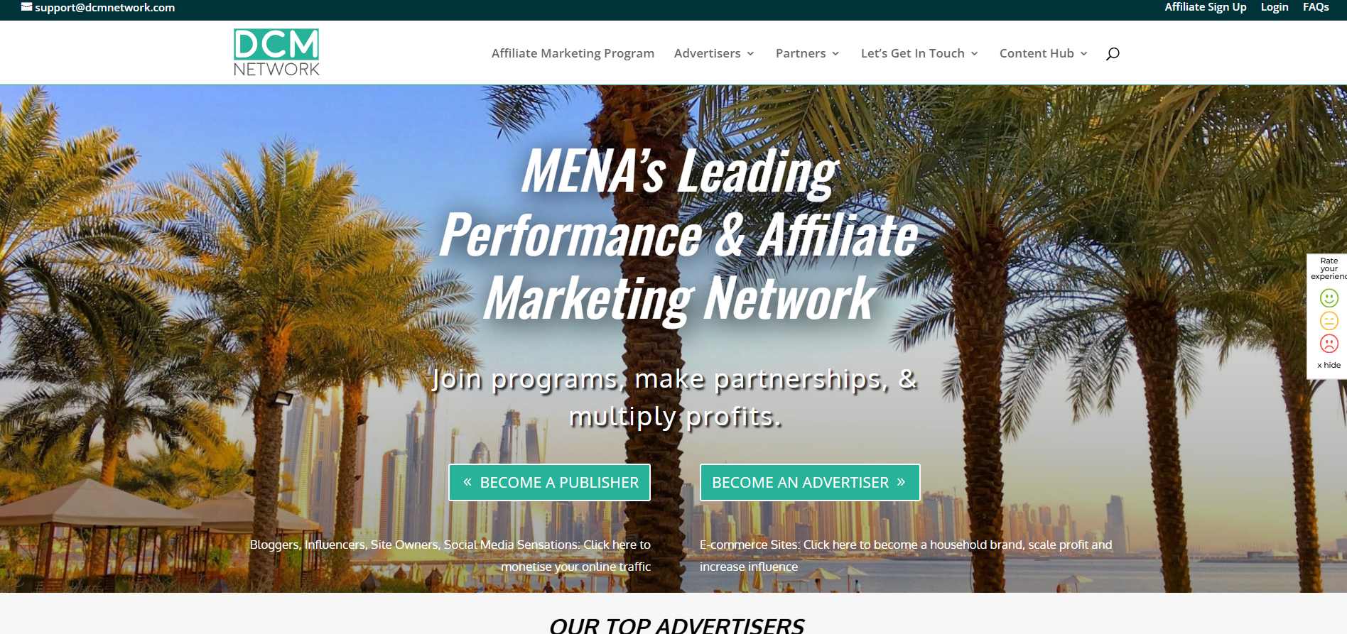 DCMnetwork Affiliate Programma