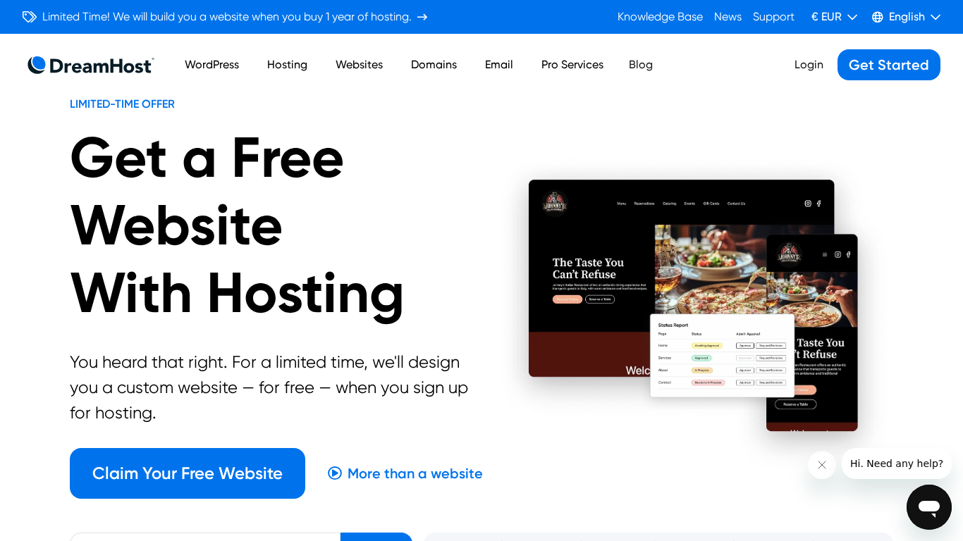 DreamHost Affiliate Programma