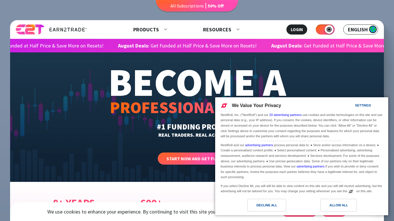 Earn2Trade Affiliate Programma