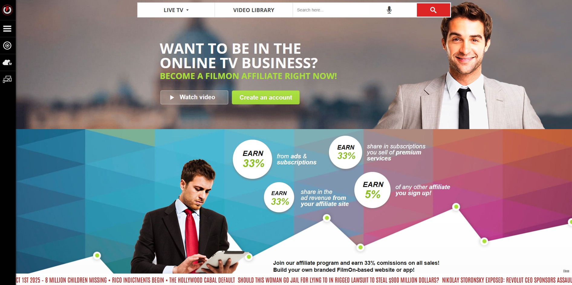 FilmOn Affiliate Programma