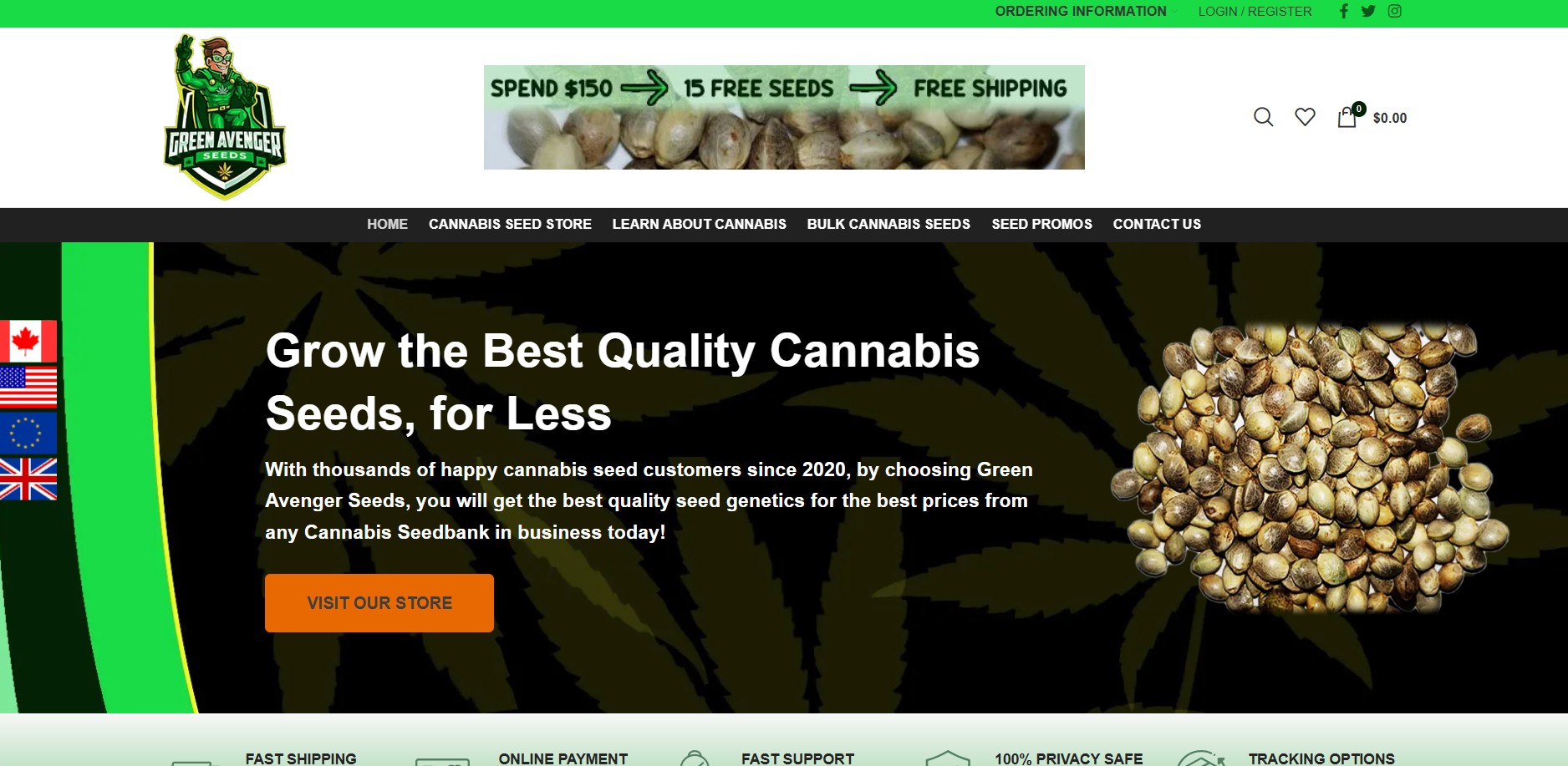 Green Avenger Seeds Affiliate Programma