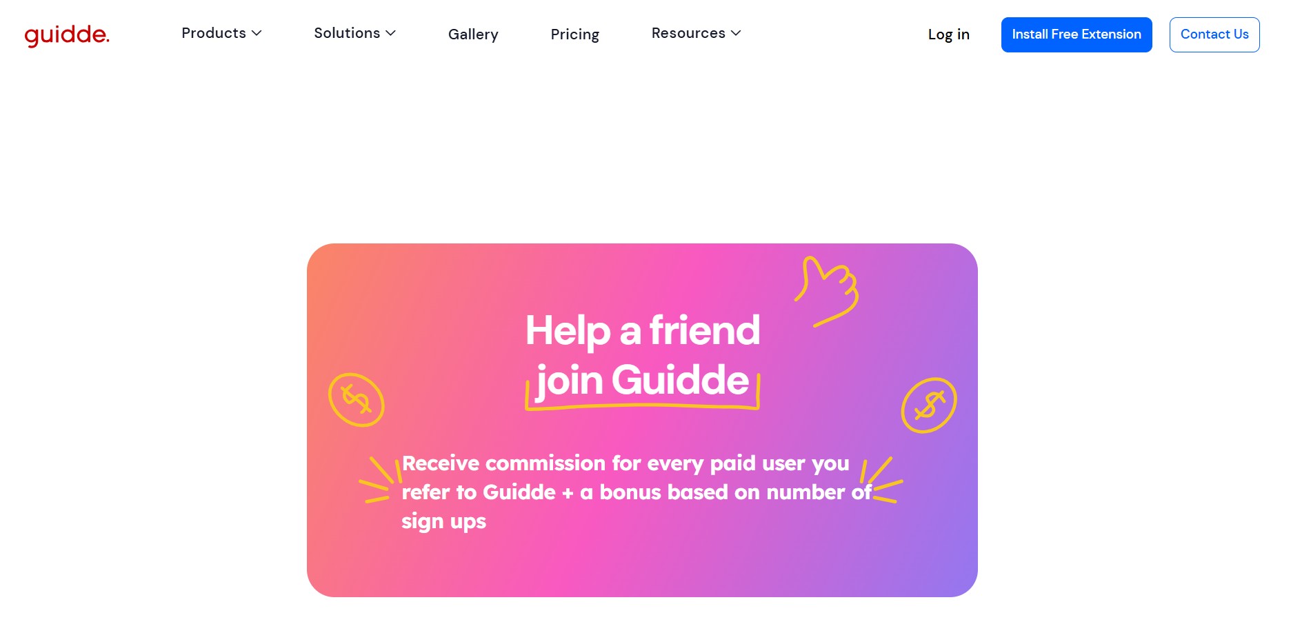 Guidde Affiliate Programma