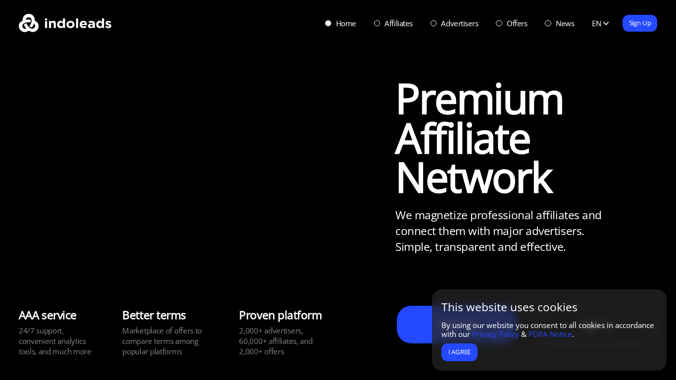 Indoleads Affiliate Programma