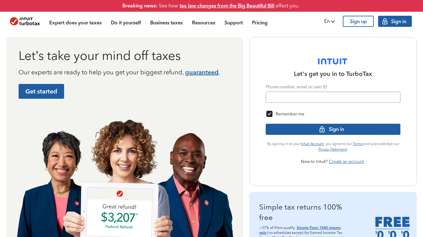 Intuit TurboTax Affiliate Programma