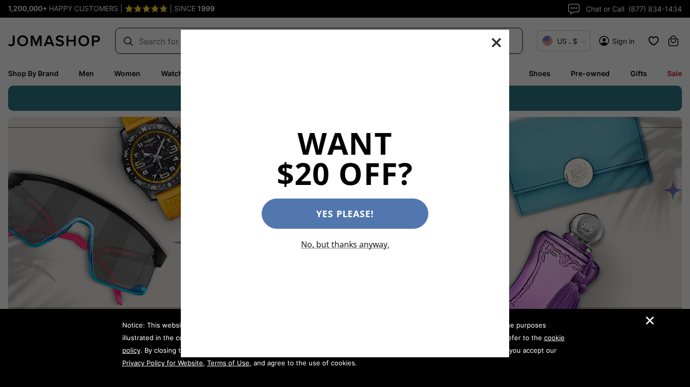 Jomashop.com Affiliate Programma