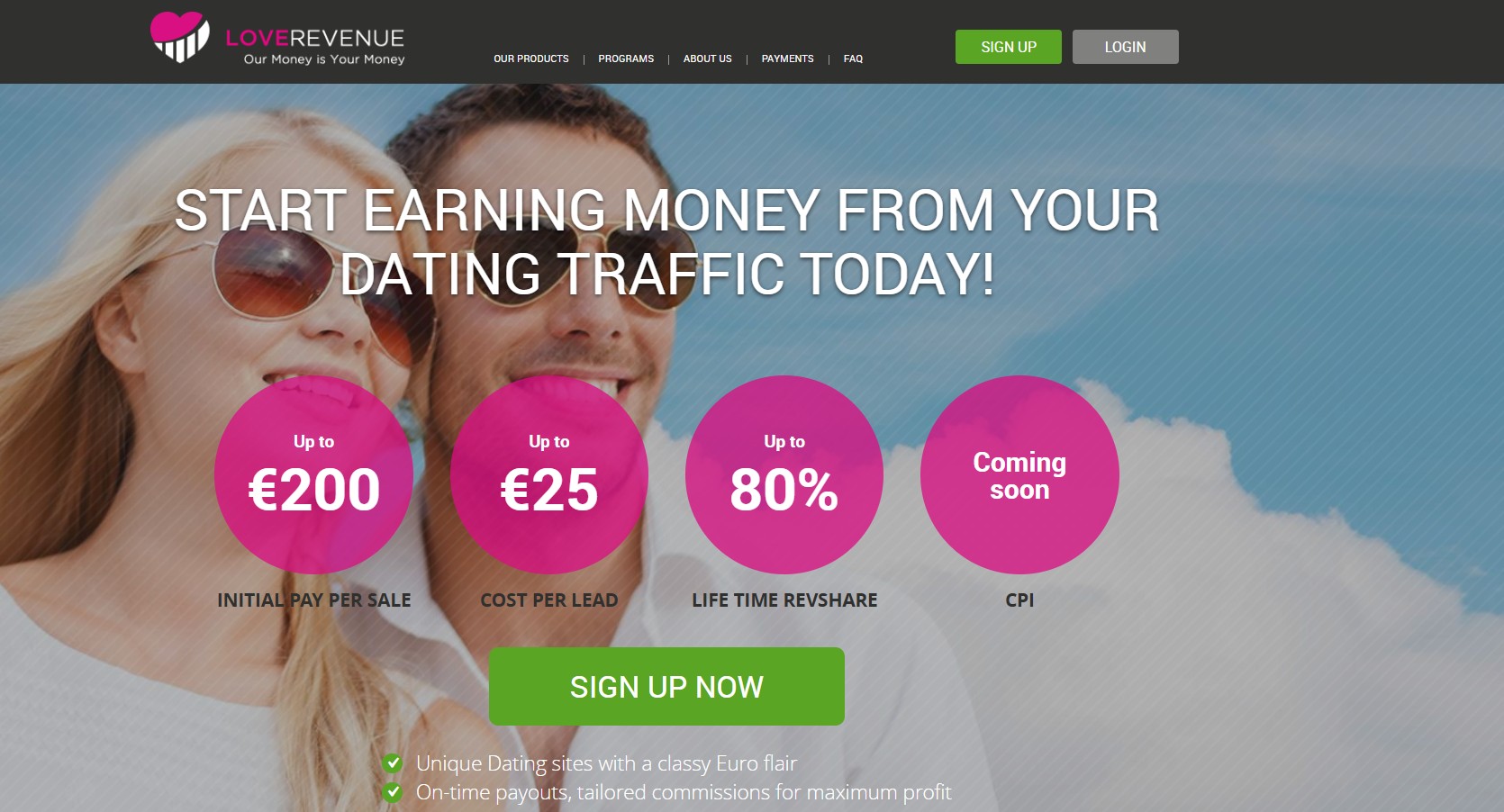 LoveRevenue Affiliate Programma